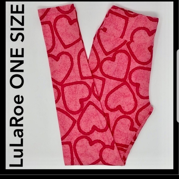 LuLaRoe Pants - 🎀2 FOR $40🎀NWT, LULAROE VALENTINE'S LEGGINGS, OS